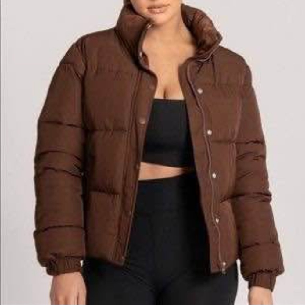 Meshki Chocolate Puffer Jacket